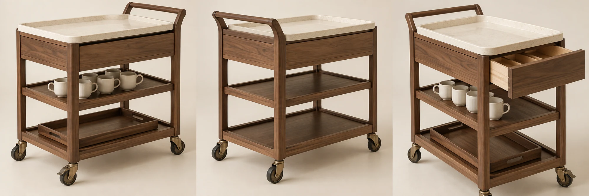 Jawwal — Coffee serving trolley